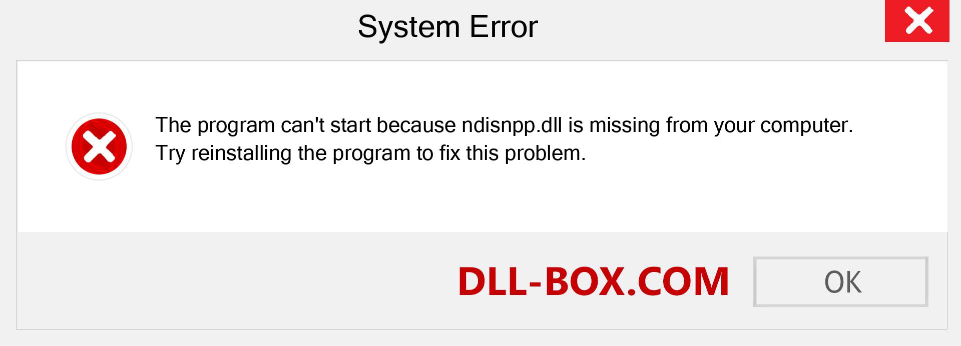  ndisnpp.dll file is missing?. Download for Windows 7, 8, 10 - Fix  ndisnpp dll Missing Error on Windows, photos, images